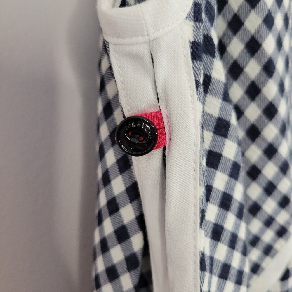 Rag And Bone "Laurie" Gingham Button Side Midi Su… - image 7